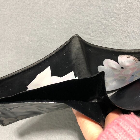 Mighty Morphin Power Rangers Black Bifold Wallet Vinyl 1993 Saban Vintage MMPR - Picture 6 of 7